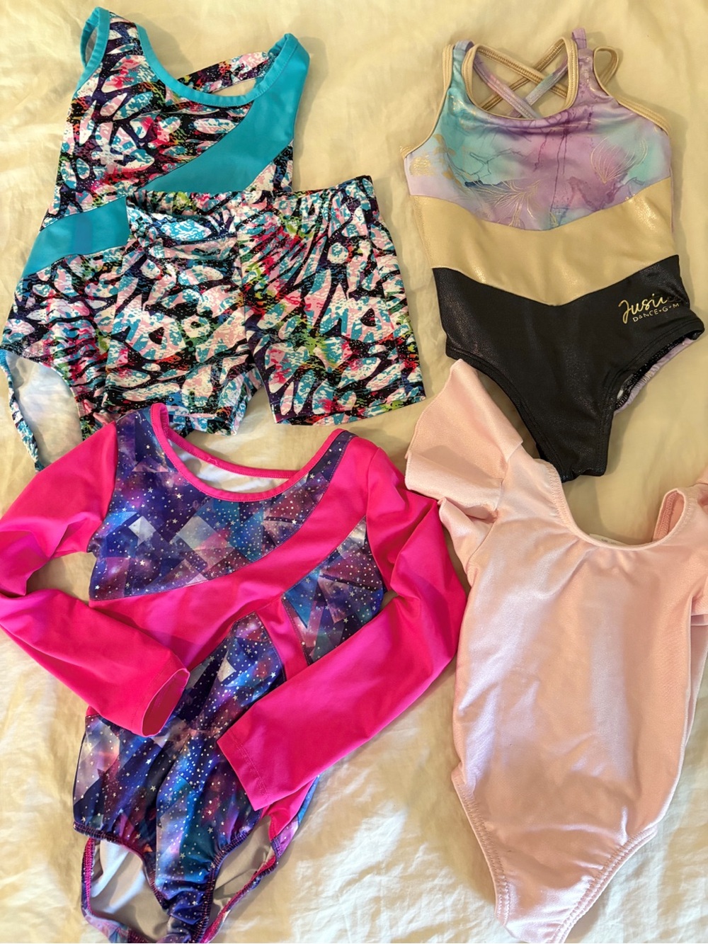 Kids' Pink Galaxy & Pastel Dance/Leotard Set - Multiple Styles